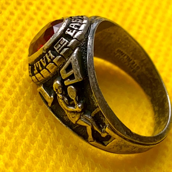 Balfour1980 Half Hollow Hills East High School Thunderbird Tbird Sterling ring - Picture 2 of 6
